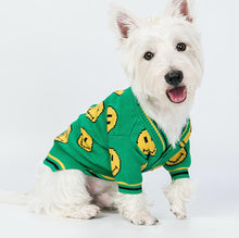 Load image into Gallery viewer, Green Smiley Face Cardigan for All Pets, Dogs and Cats-Clothing-Mooki-PETsgoi