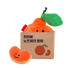 Load image into Gallery viewer, Hide and Seek Plush Orange Set Pet Toy