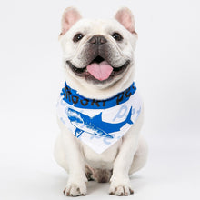 Load image into Gallery viewer, Adjustable Neck scarf Bandana for all Pets Shark Printed