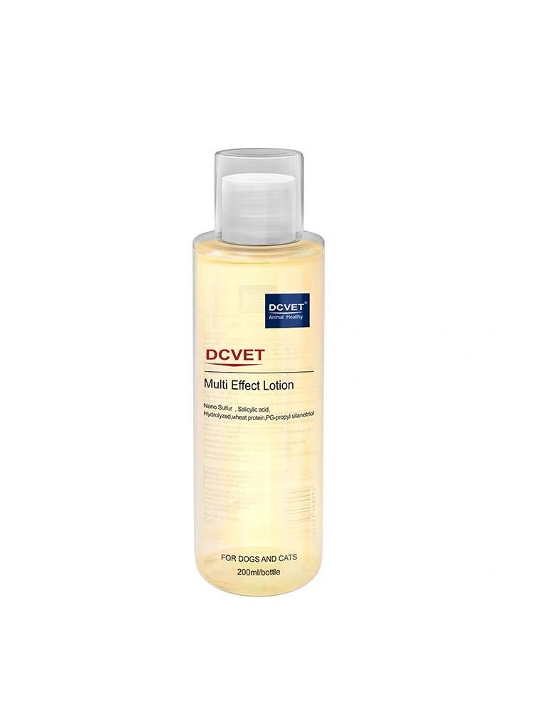 DCVET Pet Medicated Bath Gel Shampoo for Dogs and Cats' Skin Disease