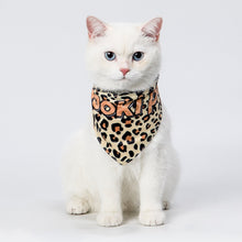 Load image into Gallery viewer, Copy of Adjustable Neck scarf Bandana for all Pets Leopard Printed
