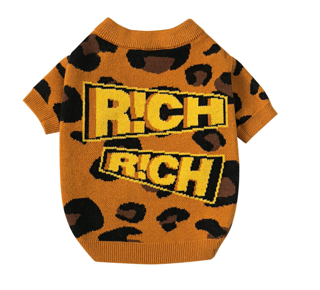 Pets hip-hop Leopard Sweater-Clothing-Mooki-PETsgoi