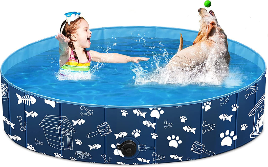 Foldable Dog Pool for Kids Baby
